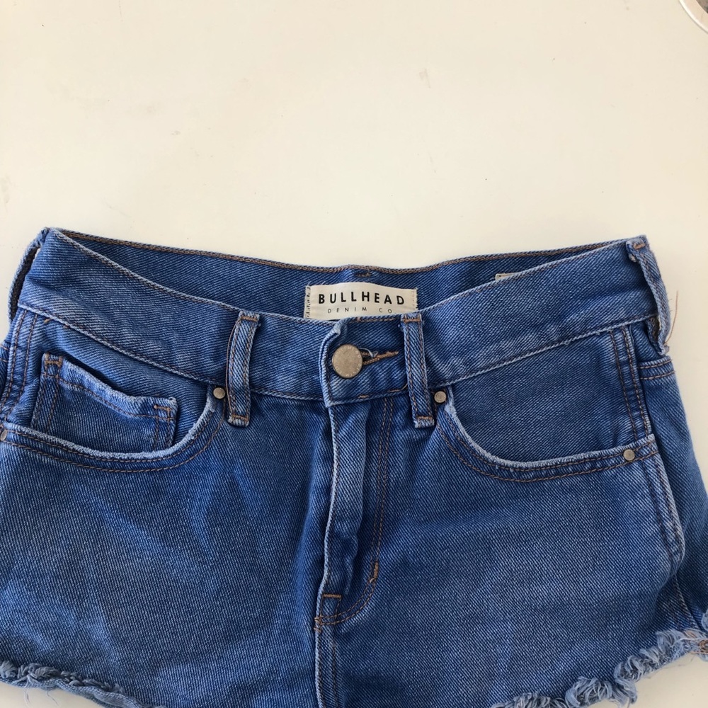 pacsun high waisted jean shorts